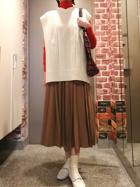 「LUCA（ルカ）のアイテム」を使った、ナナ★さん（レディース・161cm）の冬コーディネート