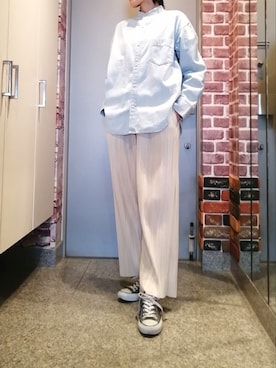 「ハイネックトップス」｜ナナ★さん（レディース・161cm）の春コーディネート