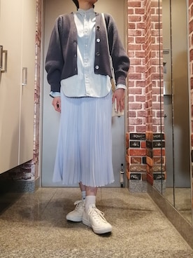 「UNTITLED（アンタイトル）のアイテム（スカート）」を使った、ナナ★さん（レディース・161cm）の冬コーディネート