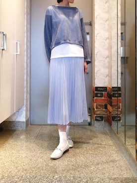「UNTITLED（アンタイトル）のアイテム（スカート）」を使った、ナナ★さん（レディース・161cm）の春コーディネート