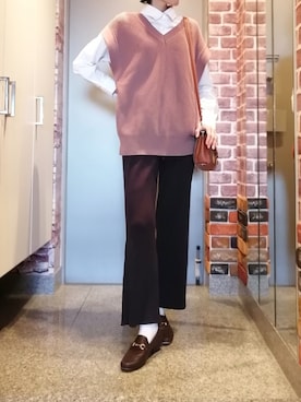 「AIMER（エメ）のアイテム（パンツ）」を使った、ナナ★さん（レディース・161cm）の春コーディネート