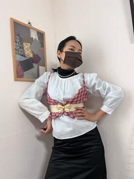 「混搭」｜ying さん（レディース・160cm）の冬コーディネート
