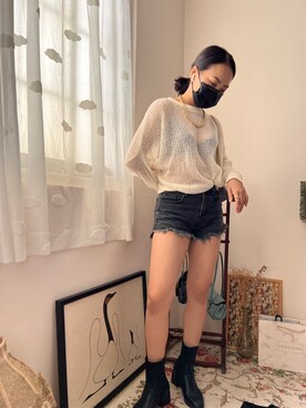 「毛衣」｜ying さん（レディース・160cm）の冬コーディネート
