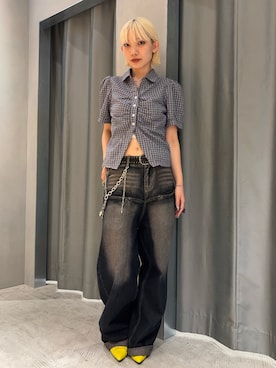 「アイテム（パンプス）」を使った、カポさん（レディース・162cm）の夏コーディネート