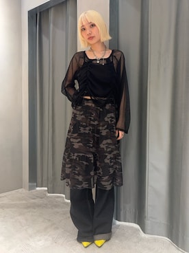 「アイテム（パンプス）」を使った、カポさん（レディース・162cm）の夏コーディネート