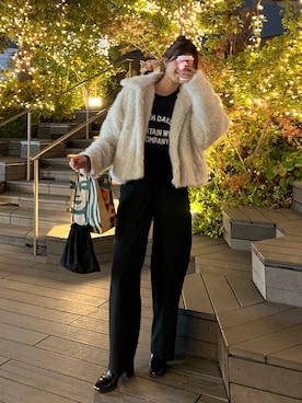 「HELLO.SANFRANCISCO（ハローサンフランシスコ）のアイテム（ブルゾン）」を使った、yuzukichiii0907さん（レディース・166cm）の冬コーディネート