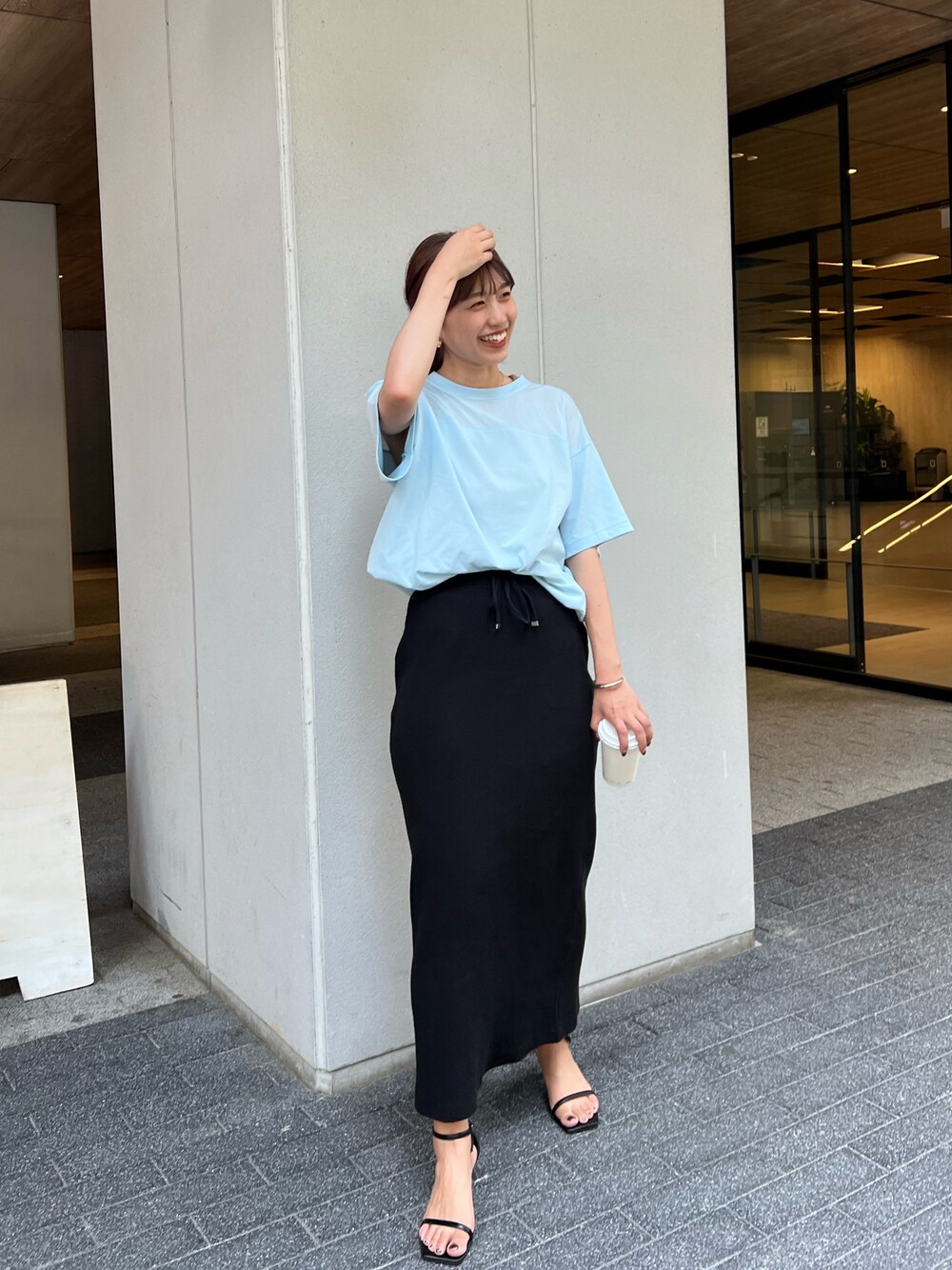 シアー切替裾ドロストTEEを使った人気ファッションコーディネート - WEAR