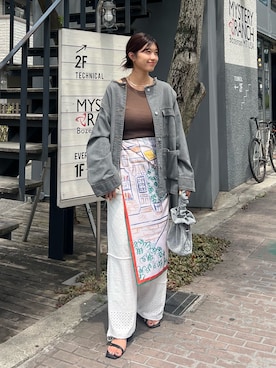 「レースパンツ」｜「アイテム（財布/小物）」を使った、yuzukichiii0907さん（レディース・166cm）の夏コーディネート