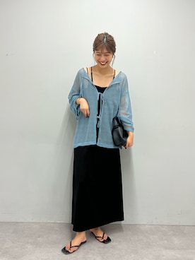 「アップヘア」｜yuzukichiii0907さん（レディース・166cm）の夏コーディネート