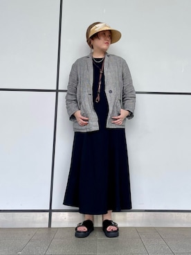 「Chapeau d' O（シャポードオー）のアイテム」を使った、shrimpさん（レディース・161cm）の夏コーディネート