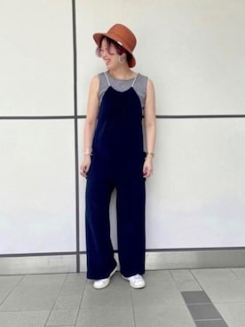 「マリンコーデ」｜「アイテム（オールインワン・サロペット）」を使った、shrimpさん（レディース・160cm）の春コーディネート