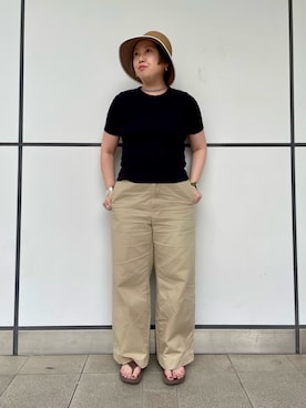 「FRAMeWORK（フレームワーク）のアイテム」を使った、shrimpさん（レディース・161cm）の夏コーディネート