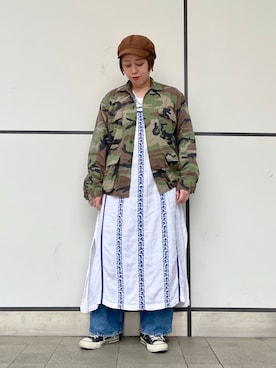 「ROTHCO（ロスコ）のアイテム」を使った、shrimpさん（レディース・161cm）の春コーディネート