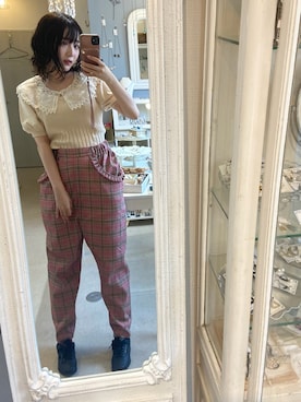 「レースカラー」｜angenannanさん（レディース・153cm）の夏コーディネート