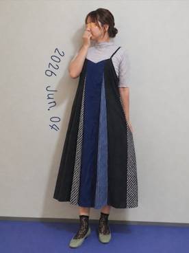 「n'OrLABEL（ノアールレーベル）のアイテム」を使った、🍠ゆみっつ🍠さん（レディース・173cm）の夏コーディネート