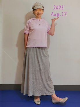 「アイテム（スカート）」を使った、🍠ゆみっつ🍠さん（レディース・173cm）の夏コーディネート