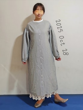 「キャミワンピ」｜🍠ゆみっつ🍠さん（レディース・173cm）の秋コーディネート