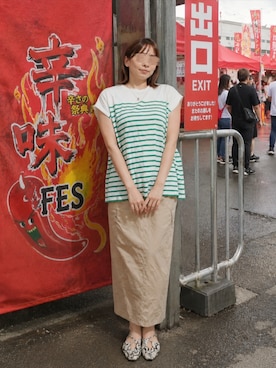 「Java（ジャバ）のアイテム」を使った、🍠ゆみっつ🍠さん（レディース・173cm）の夏コーディネート