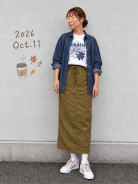 🍠ゆみっつ🍠さん（レディース・173cm）の秋コーディネート