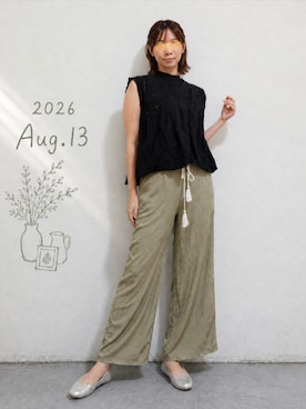 「Ungrid（アングリッド）のアイテム」を使った、🍠ゆみっつ🍠さん（レディース・173cm）の夏コーディネート