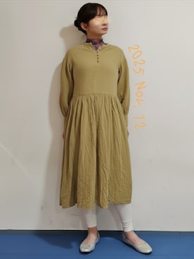 「アイテム（インナーウェア/肌着）」を使った、🍠ゆみっつ🍠さん（レディース・173cm）の秋コーディネート