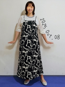 「アイテム（ワンピース）」を使った、🍠ゆみっつ🍠さん（レディース・173cm）の秋コーディネート