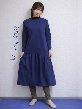 「n'OrLABEL（ノアールレーベル）のパンツ（その他パンツ、グリーン系）」を使った、🍠ゆみっつ🍠さん（レディース・173cm）の春コーディネート