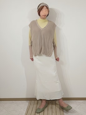 「feepur（フェピュール）のアイテム（スカート）」を使った、🍠ゆみっつ🍠さん（レディース・173cm）の春コーディネート