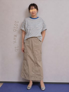 「Java（ジャバ）のアイテム」を使った、🍠ゆみっつ🍠さん（レディース・173cm）の春コーディネート