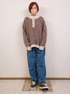 「Java（ジャバ）のアイテム」を使った、🍠ゆみっつ🍠さん（レディース・173cm）の冬コーディネート