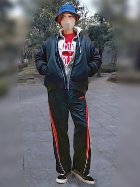「ストリートフェス2023」｜🍠ゆみっつ🍠さん（レディース・173cm）の冬コーディネート