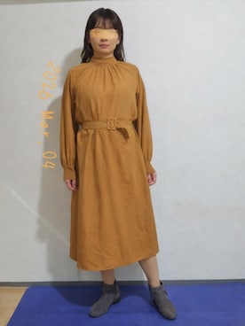 「MERLOT（メルロー）のアイテム」を使った、🍠ゆみっつ🍠さん（レディース・173cm）の春コーディネート