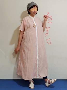 「アイテム（レギンス/スパッツ）」を使った、🍠ゆみっつ🍠さん（レディース・173cm）の秋コーディネート