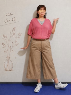 「n'OrLABEL（ノアールレーベル）のアイテム」を使った、🍠ゆみっつ🍠さん（レディース・173cm）の夏コーディネート