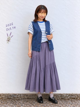 「BONLECILL（ボンルシール）のアイテム」を使った、🍠ゆみっつ🍠さん（レディース・173cm）の秋コーディネート
