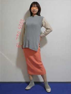 「アイテム（音楽/本・雑誌）」を使った、🍠ゆみっつ🍠さん（レディース・173cm）の冬コーディネート