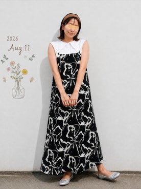 「classicalelf（クラシカルエルフ）のアイテム（ワンピース/ドレス）」を使った、🍠ゆみっつ🍠さん（レディース・173cm）の夏コーディネート
