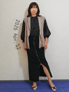 「GeeRA（ジーラ）のアイテム」を使った、🍠ゆみっつ🍠さん（レディース・173cm）の春コーディネート