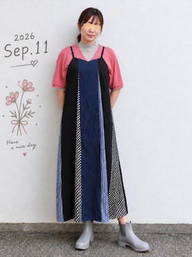 「classicalelf（クラシカルエルフ）のアイテム（Tシャツ/カットソー）」を使った、🍠ゆみっつ🍠さん（レディース・173cm）の秋コーディネート