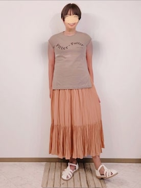 🍠ゆみっつ🍠さん（レディース・173cm）の夏コーディネート