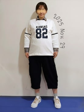 「アイテム（スウェット）」を使った、🍠ゆみっつ🍠さん（レディース・173cm）の秋コーディネート