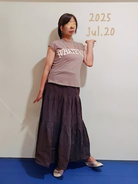 「アイテム（トップス）」を使った、🍠ゆみっつ🍠さん（レディース・173cm）の夏コーディネート