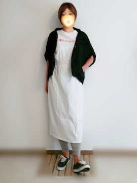 「earth music&ecology（アースミュージックアンドエコロジー）のアイテム（ブルゾン）」を使った、🍠ゆみっつ🍠さん（レディース・173cm）の春コーディネート