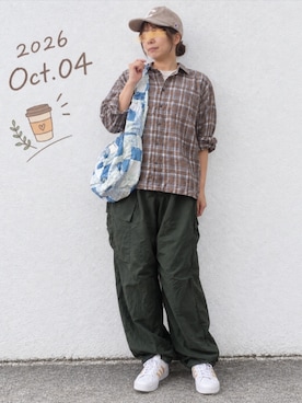 「Java（ジャバ）のアイテム」を使った、🍠ゆみっつ🍠さん（レディース・173cm）の秋コーディネート