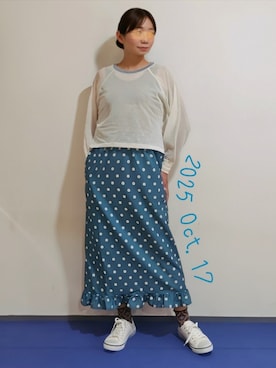 「ソックス」｜🍠ゆみっつ🍠さん（レディース・173cm）の秋コーディネート