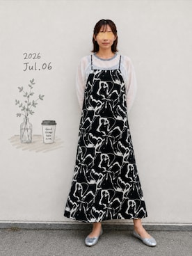 「classicalelf（クラシカルエルフ）のアイテム」を使った、🍠ゆみっつ🍠さん（レディース・173cm）の夏コーディネート