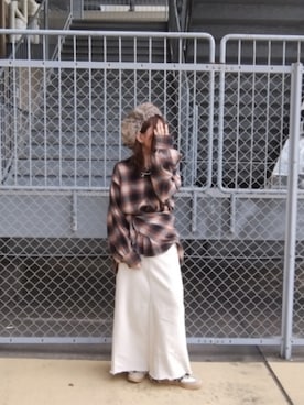 「アイテム（デニムスカート）」を使った、tarochanさん（レディース・155cm）の秋コーディネート