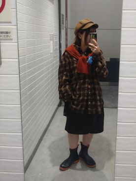「KiU（キウ）のアイテム」を使った、yuisanさん（レディース・155cm）の秋コーディネート