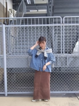 「アイテム（リング）」を使った、tarochanさん（レディース・155cm）の秋コーディネート