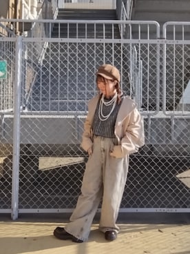 「アイテム（トレンチコート）」を使った、tarochanさん（レディース・155cm）の秋コーディネート